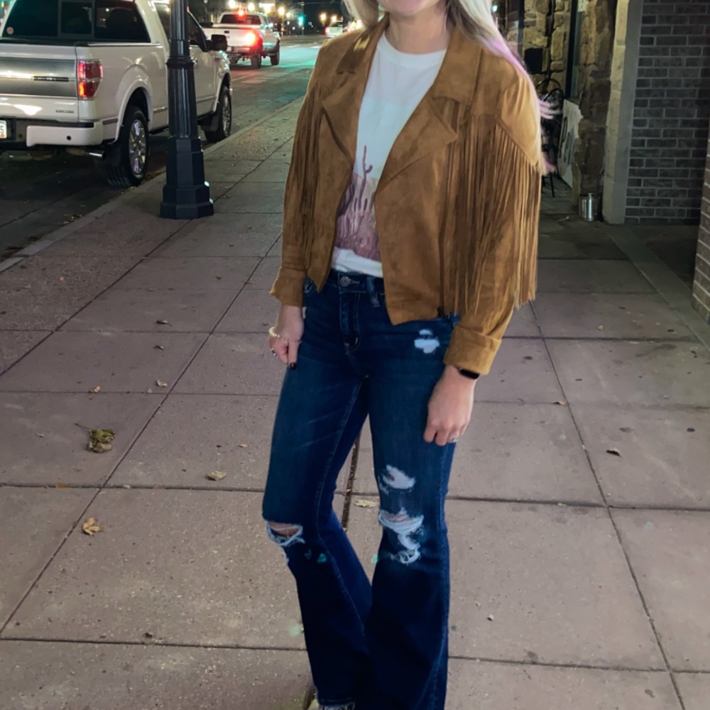 Flying Tomato Western Style fringe jacket